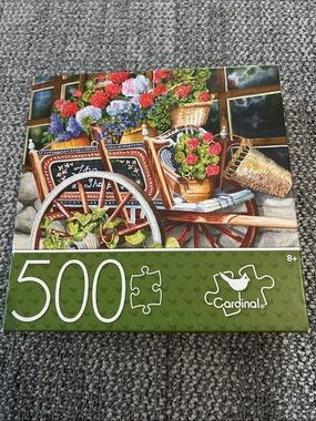 Cardinal 500-Piece Floral Cart Puzzle